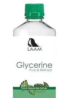 Laam Glycerine Pure & Refined Liquid, Multi-Purpose Vegetable Glycerine, Used For Chaffing, Moisturizing, Uneven Skin Tone, Dryness, Dark Spot, Wrinkles, Aging, Natural, Soft & Glowing Skin- 600 Gram