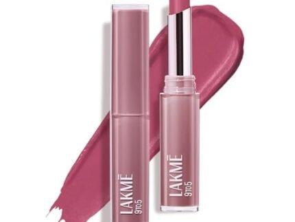 Lakme 9to5 Lip Tattoo Matte Slim Stick, Rosy Sunday, 2g, for Intense Color and Full Coverage, with Bakuchiol and Vitamin E, Smudgeproof and Waterproof, Long-Lasting Lipstick for Women