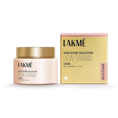 Lakme Dew Drama Gel Creme, Pro-Ceramides, Vit E + Vit B + Vit F 50G Lakme Dew Drama Gel Creme, Pro-Ceramides, Vit E + Vit B + Vit F 50G