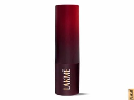 Lakme Forever Matte Lipstick, Waterproof, Non Drying, Creamy Matte Bullet Lipstick Made With French Rose Oil Extracts, Burgundy Bloom, 4.5g