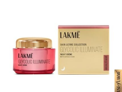 Lakme Glycolic Illuminate Night Cream 50 g| Skin Cell Regeneration Cream & Reveals Even Toned Skin with Glycolic Acid & 1% Niacinamide