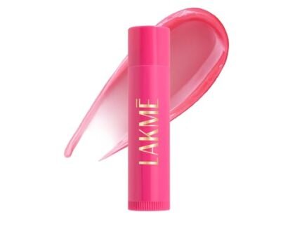Lakme Lip Love Care Stick Strawberry, with 10% Vitamin E Complex, nourished with Shea & Cocoa Butter and enriched with Almond & Jojoba Oil for 24hr moisturization in just 1 swipe, with SPF 15, 4.5g