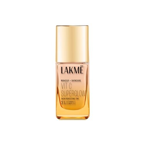 Lakme Makeup+Skincare VitC Superglow Skin Perfecting Tint Cool Ivory C100 25ml Lakme Makeup+Skincare VitC Superglow Skin Perfecting Tint Cool Ivory C100 25ml