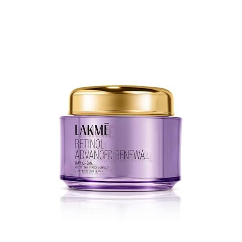 Lakme Retinol Advanced Renewal Day Creme Pro-Retinol Peptide Complex + UV Filters & SPF 15 PA++ 50G Lakme Retinol Advanced Renewal Day Creme Pro-Retinol Peptide Complex + UV Filters & SPF 15 PA++ 50G