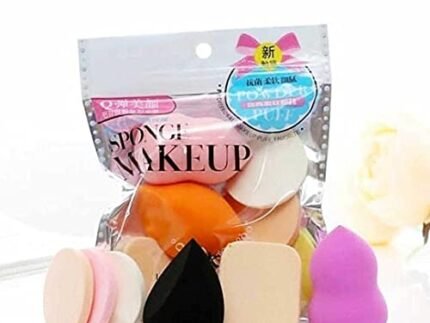 Lusty Soul 6 pieces Set Women’s Round Soft Makeup Beauty Eye Face Foundation Blender Facial Smooth Powder Puff Cosmetics Blush Applicators Sponges Use for Dry and Wet