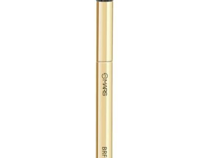 MARS Artist’s Arsenal Angular Buffing Brush | Precision Contouring & Blending | Soft Synthetic Bristles | Versatile Function | Ergonomic Handle for Effortless Application | Luxe Packaging (Golden)