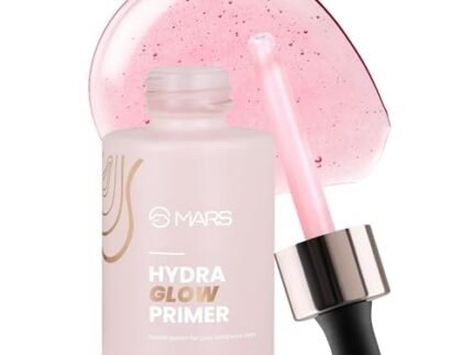 MARS Hydra Glow Primer for Face Makeup (30ml) | Nourishes Skin with Hyaluronic Acid, Argan oil, Aloevera Extract & Chamomile Water | Subtle Radiance | Dewy Base & Moisturization