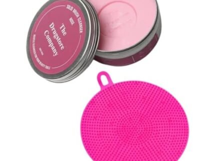 Makeup Brush and Cleaner Set of 2 | Rose Makeup Brush Cleaner | Amazon Brush Cleaner | Solid Brush Cleanser 75 Gram + Silicone Brush Cleansing Combo