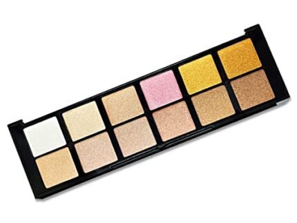 Makeup & More Blusher & Highlighter, Multi-Color Palette, Contours Cheeks, Blends Easily, Fine Pressed Powder, Long Lasting (Multicolor – 10)