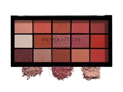 Makeup Revolution Reloaded Palette, Shimmery Makeup Eyeshadow Palette, Includes 15 Shades, Lasts All Day Long, Vegan & Cruelty Free, Newtrals 2, 16.5g (Multi color)