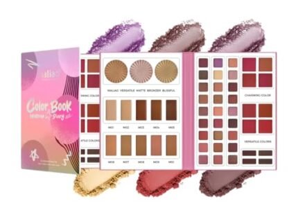 Maliao 52 Color Makeup Palette – All-in-One Highlighter, Contour, Blusher, Eyeshadow, Eyebrow Shades for Professional & Daily Use