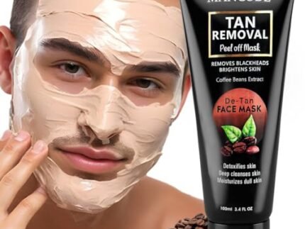 Mancode De-Tan Removal Peel off Face Mask for Men and Women 100ml | Deep Cleansing Exfoliator, Defeat Blackheads & Whiteheads, Glowing White & Brighten Skin