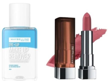 Maybelline New York Color Sensational Creamy Matte Lipstick -660 Touch of Spice (3.9g) + Maybelline New York Makeup Remover 40ml