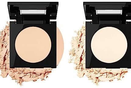 Maybelline New York Fit ME Matte Poreless Powder, 222 True Beige, 8.5g and Maybelline New York Fit Me Matte Poreless Powder, 110 Porcelain, 8.5g