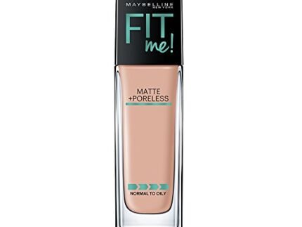 Maybelline New York Fit Me Matte+Poreless Liquid Full Coverage Foundation For Oily Skin (With Pump), 125 Nude Beige, 30Ml, Pack Of 1
