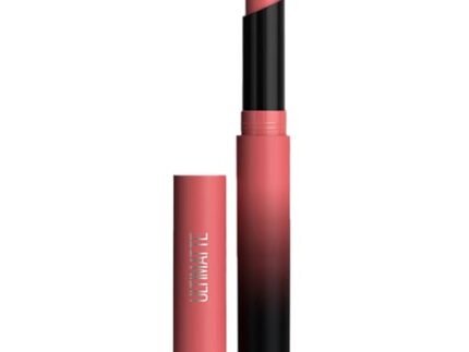 Maybelline New York Lipstick, Matte Finish, Bold Colour, Enriched With Jojoba Oil, Color Sensational Ultimattes, 499 More Blush, 1.7 g