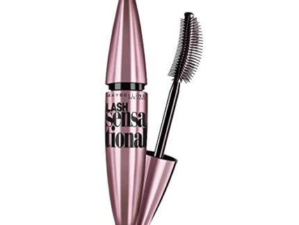 Maybelline New York Mascara, No-clumping, Fanning Brush, Waterproof, Lash Sensational, Black, 9ml