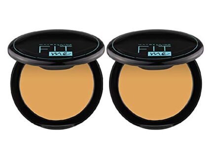 Maybelline New York Matte Compact Powder For All Skin Types, With Spf To Protect Skin From Sun, Absorbs Oil, Fit Me, 230 Natural Buff, 8G (Pack Of 2), Cream