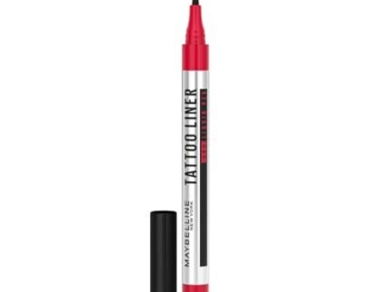 Maybelline New York Matte Pencil Eyeliner, Intense Pencil Eyeliner, Long-Lasting, Felt-Tip Applicator, Line Tattoo High Impact Liner, Black
