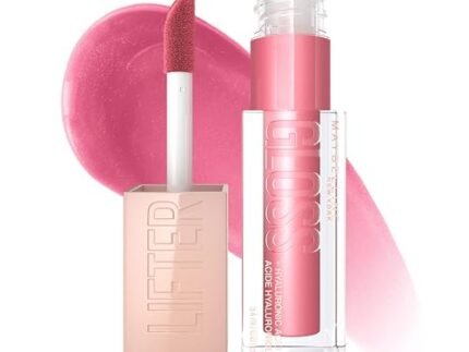 Maybelline New York Smooth And Non-sticky Lifter Gloss – Petal | Tinted Lip Gloss With Hyaluronic Acid for Hydrated & Plump Lips | Non-Sticky application | Long-lasting Fuller & Lifted Look | 5.4ml