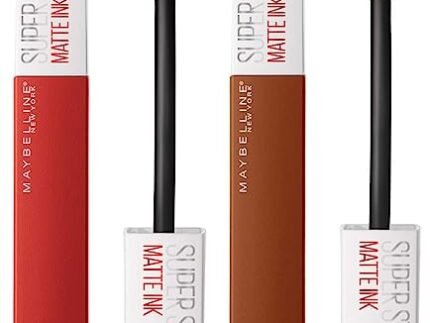 Maybelline New York Super Stay Matte Ink Liquid Lipstick, 118 Dancer, 5g & Maybelline New York Super Stay Matte Ink Liquid Lipstick, 135 Globe Trotter, 5g