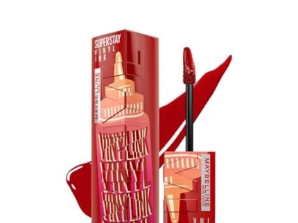 Maybelline New York Superstay Vinyl Ink – Longwear Shine Lip Color, Salsa, 4.2ml