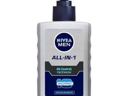 NIVEA MEN All in 1 Oil Control Face Wash | Prevents Acne | Removes excess oil and dirt | Reduces Blackheads and Whiteheads | Cooling Menthol | Unclogs & refines pores | 150ml