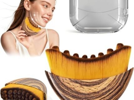 New Contour Face Brush, Dry Brushing Face Brush, GOAL ZONE Drainage Massager for Face, Neck & Face Sculpting, Portable Facial Tool, Fit The Skin,Reduce Puffiness for Daily Us, with Box (New Contour Brush)