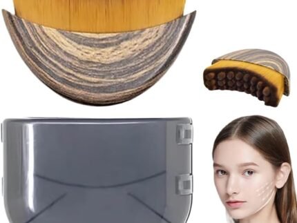 New Contour Face Brush, Dry Brushing Face Brush, Massager for Face, Ergonomically Designed to Fit The Skin Precisely and Relieve Fatigue