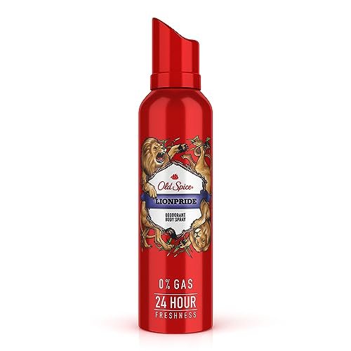 Old Spice Lionpride No Gas 24 hour Long Lasting Freshness Deodorant Perfume Body Spray For Men, 140ml Old Spice Lionpride No Gas 24 hour Long Lasting Freshness Deodorant Perfume Body Spray For Men, 140ml