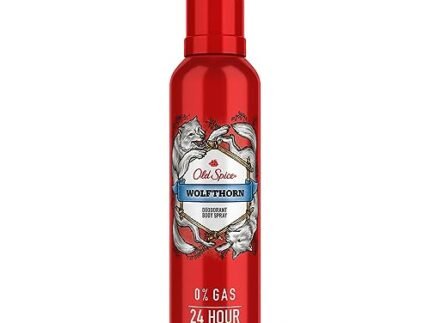 Old Spice Wolfthorn No Gas 24 hour Long Lasting Freshness Deodorant Perfume Body Spray For Men, 140ml