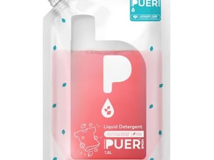 PUER Liquid Detergent Advance Care Blooming Garden 1800ml Refill Pouch for Front & Top Load Washing Machine | Plant Based & Eco Friendly | Tough Stain Removal, Color Safe & Bleach Free