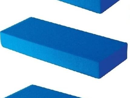 Polyurethane Magic Sponge for Kitchen Cleaning, PVA Absorbent Washing Blocks for Cars, Windows, Floors, Desks & Other Multifunction Household Cleaning, Mixed Colors (Big Size, Pack of 3)