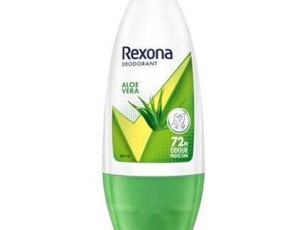 Rexona Aloe Vera Underarm Roll On Deodorant For Women, Antiperspirant, Removes Odour, Keeps Skin Fresh & Clean, Alcohol Free, Skin Friendly, 50 ml