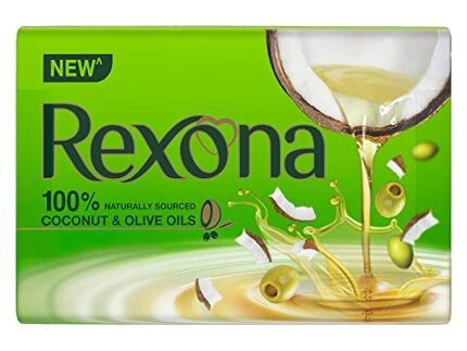 Rexona Coconut and Olive Oil Soap For Silky Smooth Skin, 4X100 g