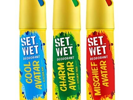 SET WET Deodorant Spray Perfume Cool, Charm & Mischief Avatar for men, 150ml (Pack of 3)