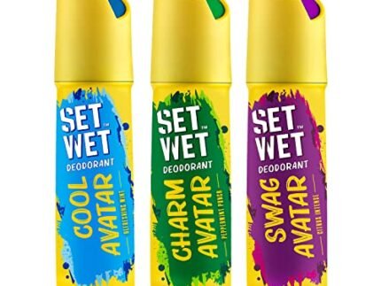 SET WET Deodorant Spray Perfume Cool, Charm & Swag Avatar for men, 150ml (Pack of 3)