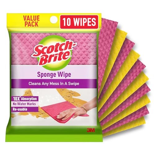 Scotch-Brite ,Multi-purpose , Easy to use kitchen cleaning Sponge Wipe (10 -Pieces) Scotch-Brite ,Multi-purpose , Easy to use kitchen cleaning Sponge Wipe (10 -Pieces)