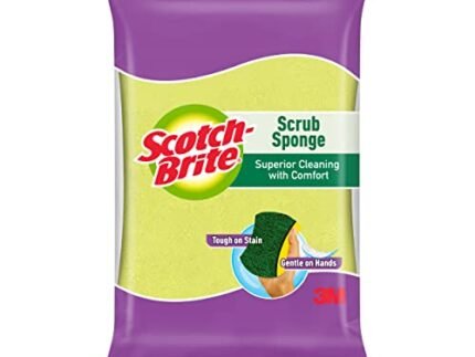 Scotch-Brite Scrub Sponge 6.9×10 cm ( Large Pad ) everyday utensil cleaning (Kitchen Scrubber with Sponge)