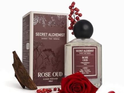 Secret Alchemist Rose Oud Eau de Parfum 100ml | Unisex Long Lasting Clean Floral Woody EDP | Luxury Perfume with Rose, Oud & Pink Pepper