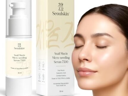 Seoulskin Snail Mucin Micro-needling Serum 7500 PPM – Powerful Hydration with Hyaluronic Acid & Centella Asiatica – Accelerated Rejuvenation, Cruelty-Free & Non-Comedogenic for All Skin Types