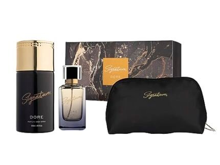 Signature Deodorant Body Spray & Perfume - Dore | Aromatic Spicy Scent | Long Lasting Fragrance | Skin Friendly Deo | Gift Pack With Premium Travel Pouch | For Men, Women (Unisex) | (250ml + 80ml)