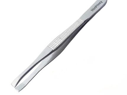 Slant Tip Tweezer & Plucker for Upper Lip, Eyebrows & Blackhead - Set of 1