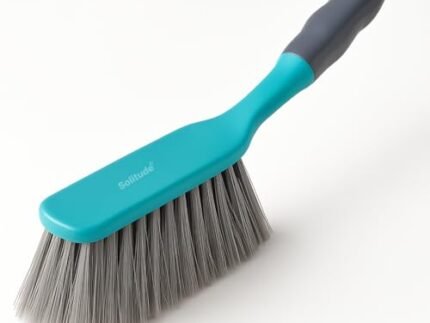 Solitude Long Bristle Dust Remover Brush for Daily General Cleaning Duster | Dusting Brush Ideal for Clothes, Carpet, Car Seat, Bed, Sofa, Curtains, Mats and Household Cleaning - Pack of 1
