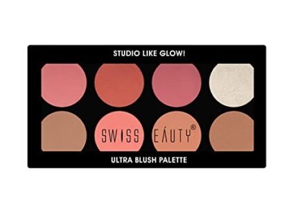 Swiss Beauty Ultra Blush Palette with highly blendable shades | Pigmented Blusher for a Natural Flush | Shade-3, 16gm|