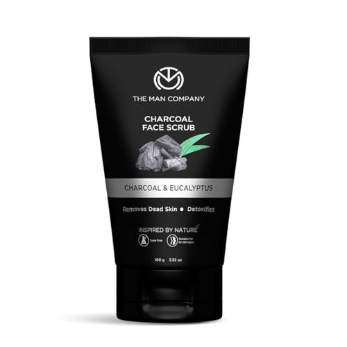 The Man Company Charcoal Tan Removal Face Scrub for Glowing Skin | Anti Acne, Blackhead Remover for Oily Skin (100 g (Pack of 1)) The Man Company Charcoal Tan Removal Face Scrub for Glowing Skin | Anti Acne, Blackhead Remover for Oily Skin (100 g (Pack of 1))