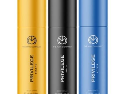 The Man Company Privilege Liquid Deodorants For Man Active, Bold & Legend, Premium Long Lasting Fragrance, Everyday Use Deo Trio Pack (150Ml*3) Sandalwood | Valentine Gift For Him