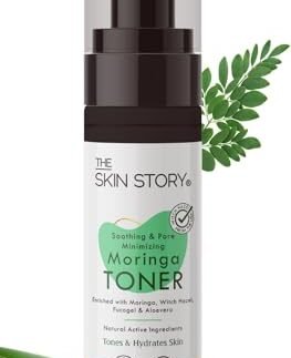 The Skin Story Face Toner Acne & Oily Skin Moringa Natural Pore Minimizer & Alcohol-Free Astringent reduces Infamation 100ml