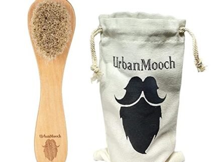 UrbanMooch Facial Cleansing Brush | Face Massage Brush For Exfoliation - Promotes Lymphatic Drainage, Deep Cleansing, Gentle Pore Cleaning For Glowing, Soft Skin - Wooden Handle