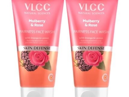 VLCC Mulberry & Rose Facewash – 150ml x 2 | Buy One Get One Free (300ml) | For Radiant Glow & Fairer Skin | Enriched with Rose, Mulberry, Orange & Lemon Peel Extracts